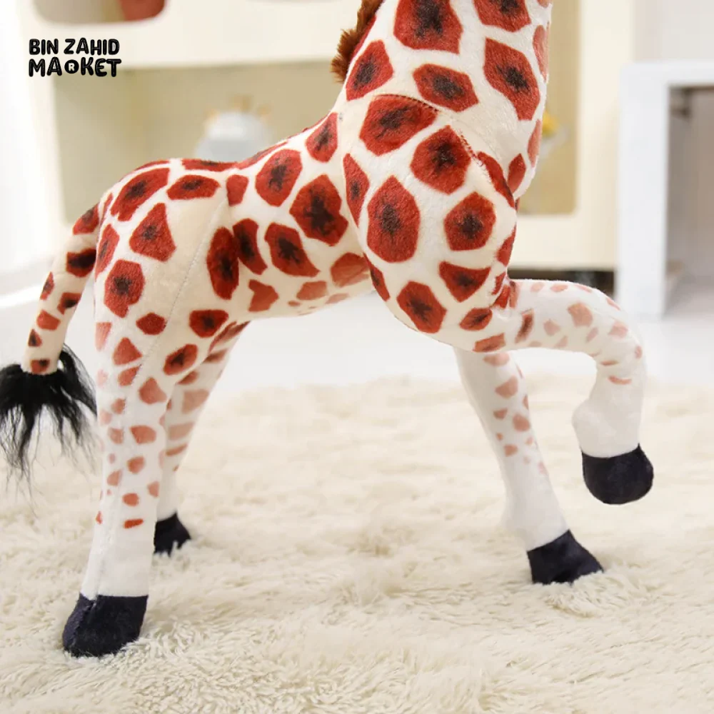 MADAGASCAR GIRAFFE & SIKA DEER STUFFED PLUSH TOY SOFT & CUDDLY ANIMAL DOLL FOR KIDS & GIFTS - Image 12