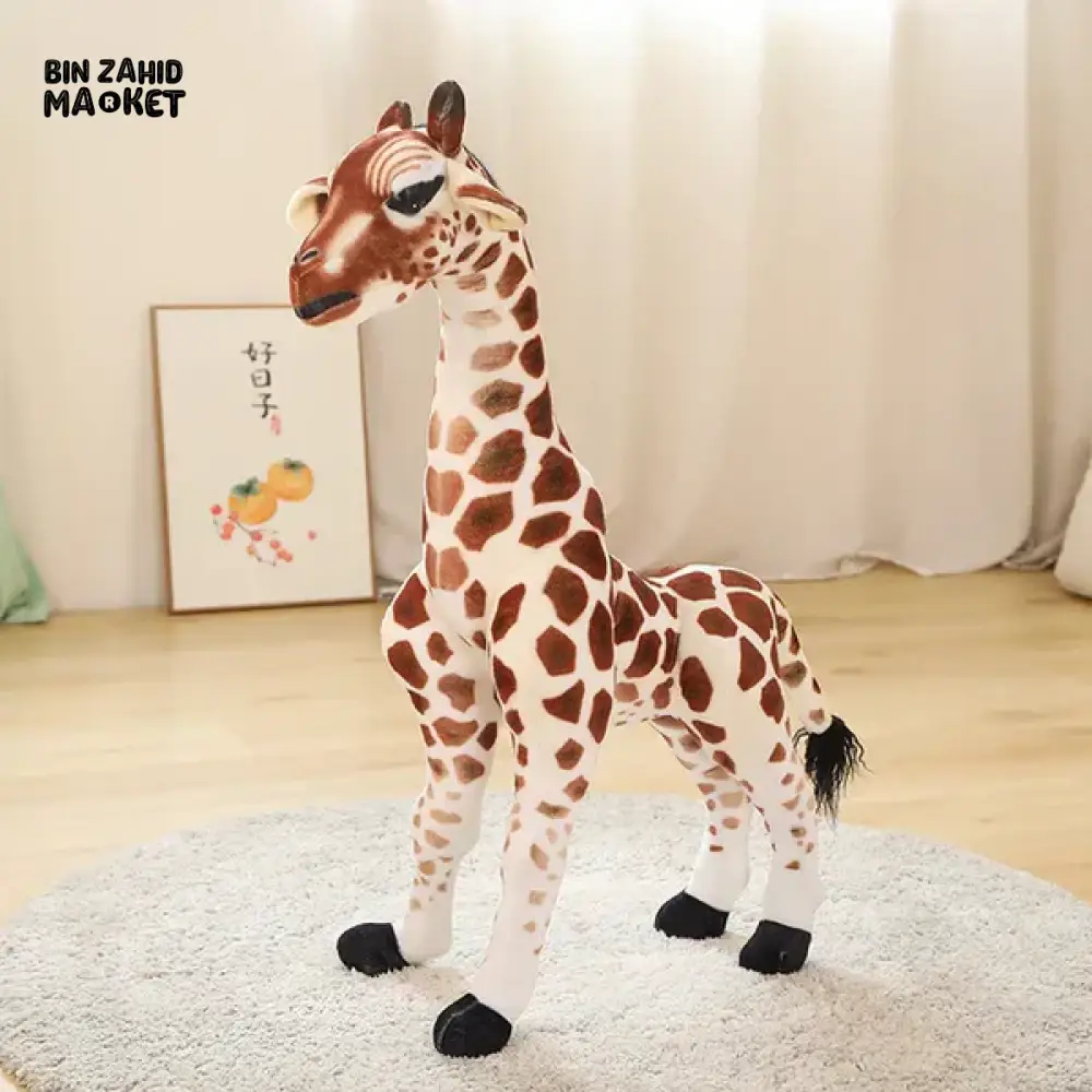 MADAGASCAR GIRAFFE & SIKA DEER STUFFED PLUSH TOY SOFT & CUDDLY ANIMAL DOLL FOR KIDS & GIFTS - Image 5