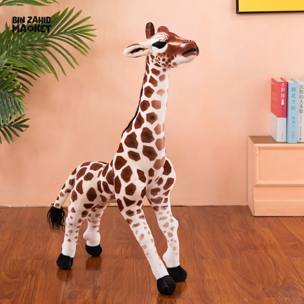 MADAGASCAR GIRAFFE & SIKA DEER STUFFED PLUSH TOY SOFT & CUDDLY ANIMAL DOLL FOR KIDS & GIFTS - Image 7
