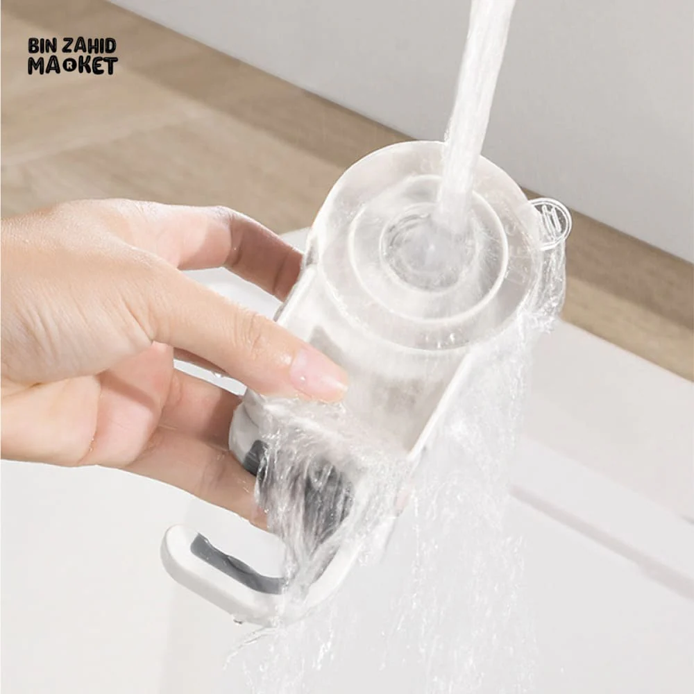 SUCTION CUP MOP HOLDER – WATERPROOF WALL MOUNT CLIP RACK FOR BROOM BRUSH & CLEANING TOOLS KITCHEN & BATHROOM STORAGE ORGANIZER - Image 4