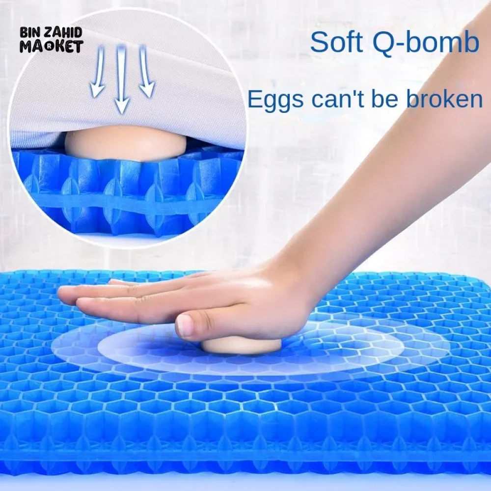 SUMMER GEL SEAT CUSHION BREATHABLE HONEYCOMB DESIGN FOR PRESSURE RELIEF BACK TAILBONE PAIN HOME OFFICE CHAIR CARS WHEELCHAIR - Image 15