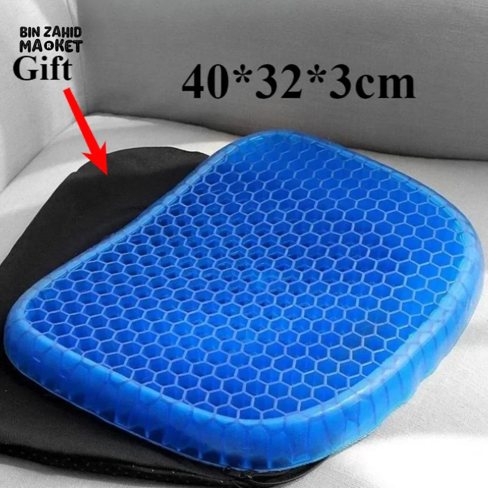 SUMMER GEL SEAT CUSHION BREATHABLE HONEYCOMB DESIGN FOR PRESSURE RELIEF BACK TAILBONE PAIN HOME OFFICE CHAIR CARS WHEELCHAIR - Image 9