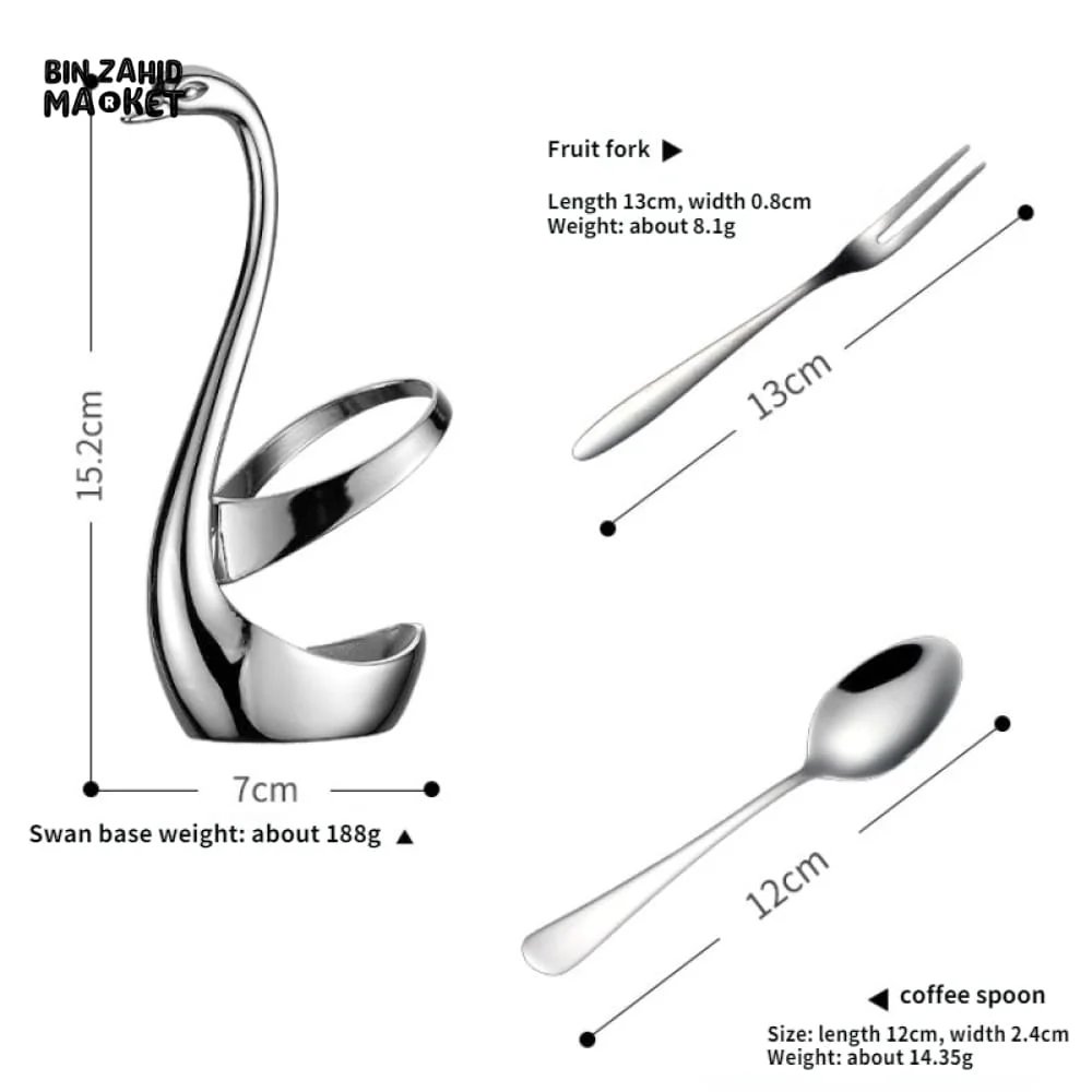 SWAN SHAPED CUTLERY HOLDER - Image 5