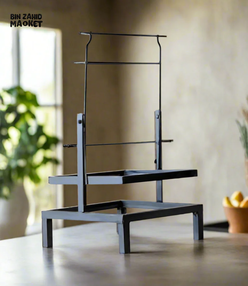 SWINGING BOTTLE RACK – MODERN HANGING STORAGE DESIGN - Image 2