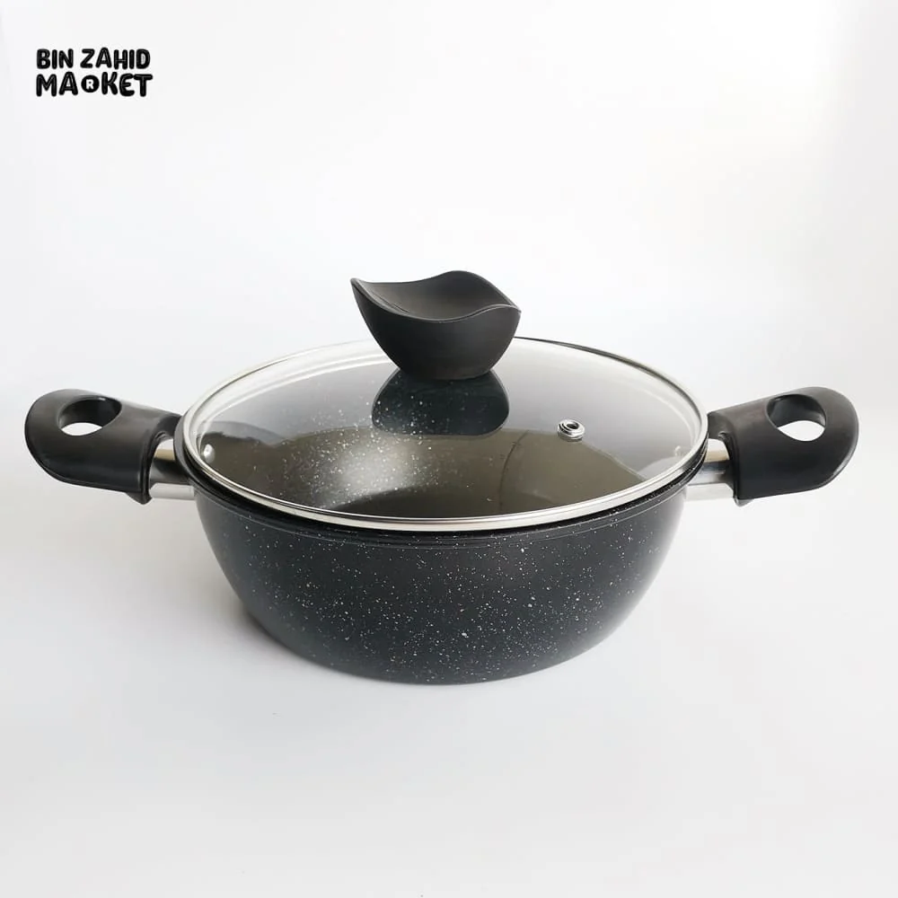 SYNMORE GRANITE COATING COOKING POT – NON-STICK DURABLE SCRATCH-RESISTANT EASY TO CLEAN KITCHEN COOKWARE - Image 3