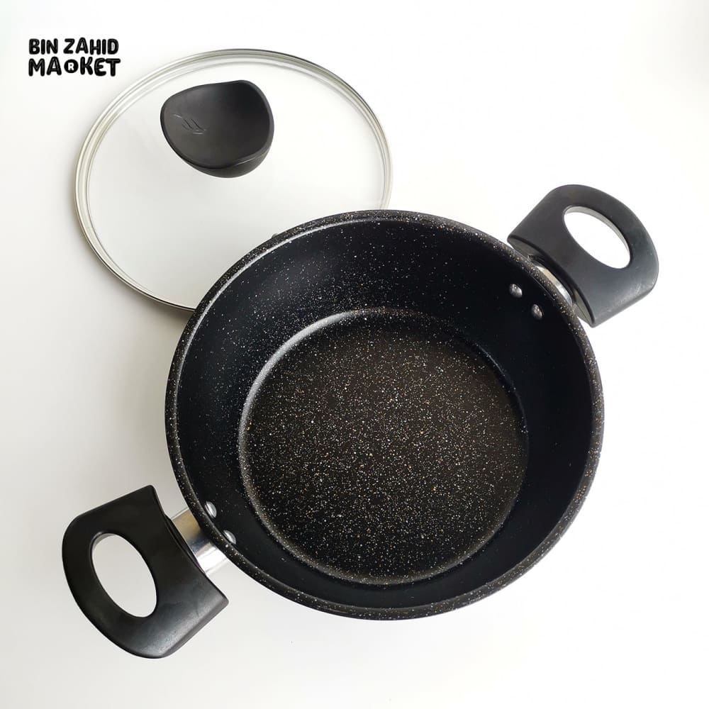 SYNMORE GRANITE COATING COOKING POT – NON-STICK DURABLE SCRATCH-RESISTANT EASY TO CLEAN KITCHEN COOKWARE - Image 4
