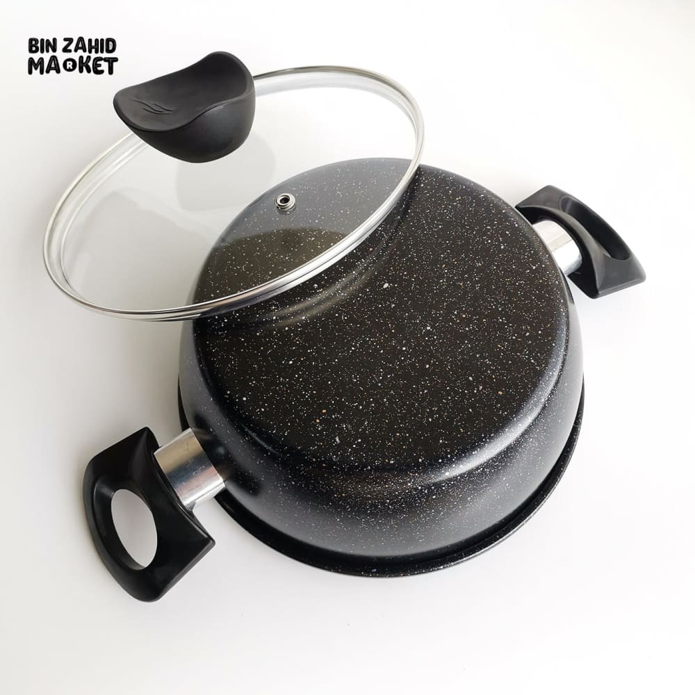 SYNMORE GRANITE COATING COOKING POT – NON-STICK DURABLE SCRATCH-RESISTANT EASY TO CLEAN KITCHEN COOKWARE - Image 5