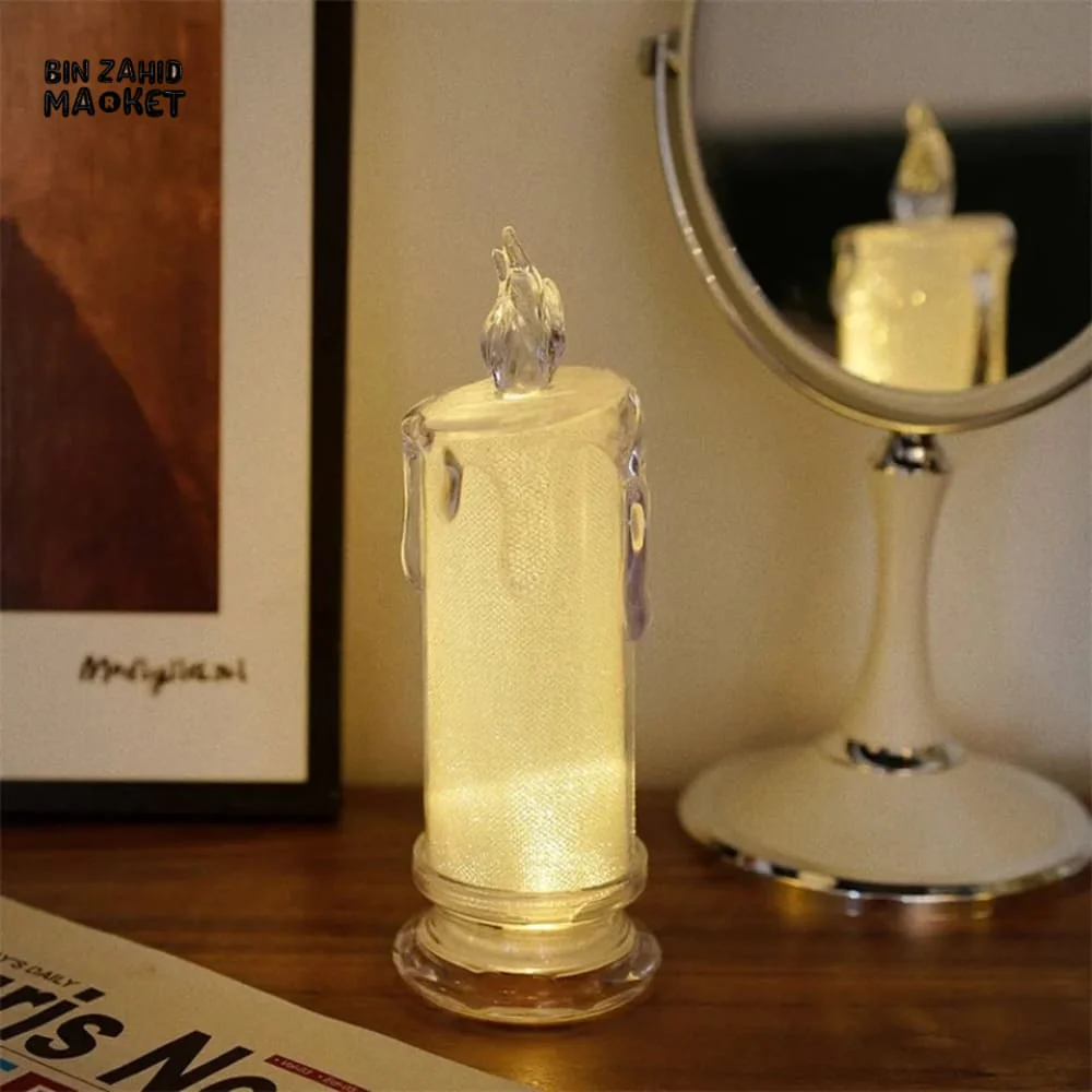 TABLE DECOR FLAMELESS CANDLES LIGHT - Image 4