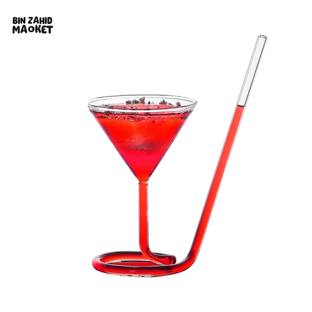 TAIL STRAW GLASS - COCKTAIL SHAPE - Image 3