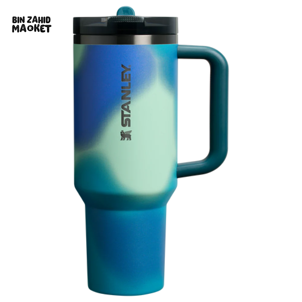 THE NEW FREQUENCY QUENCHER PROTOUR FLIP STRAW TUMBLER 40OZ - COASTAL TEAL MOTION