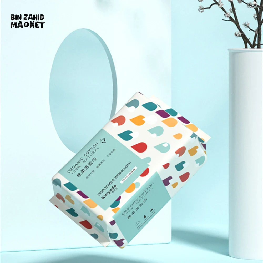 THICK MAKEUP REMOVAL & DRY WIPES - 70 PIECES DISPOSABLE 100% COTTON FACE TOWELS - Image 2