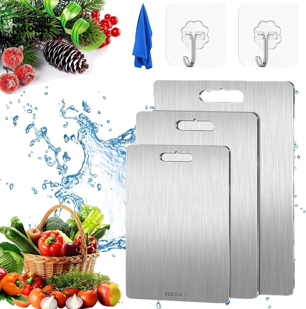 TITANWARE TITANIUM CUTTING BOARD | PREMIUM KITCHEN BOARD FOR MEAT & VEGGIES - Image 2