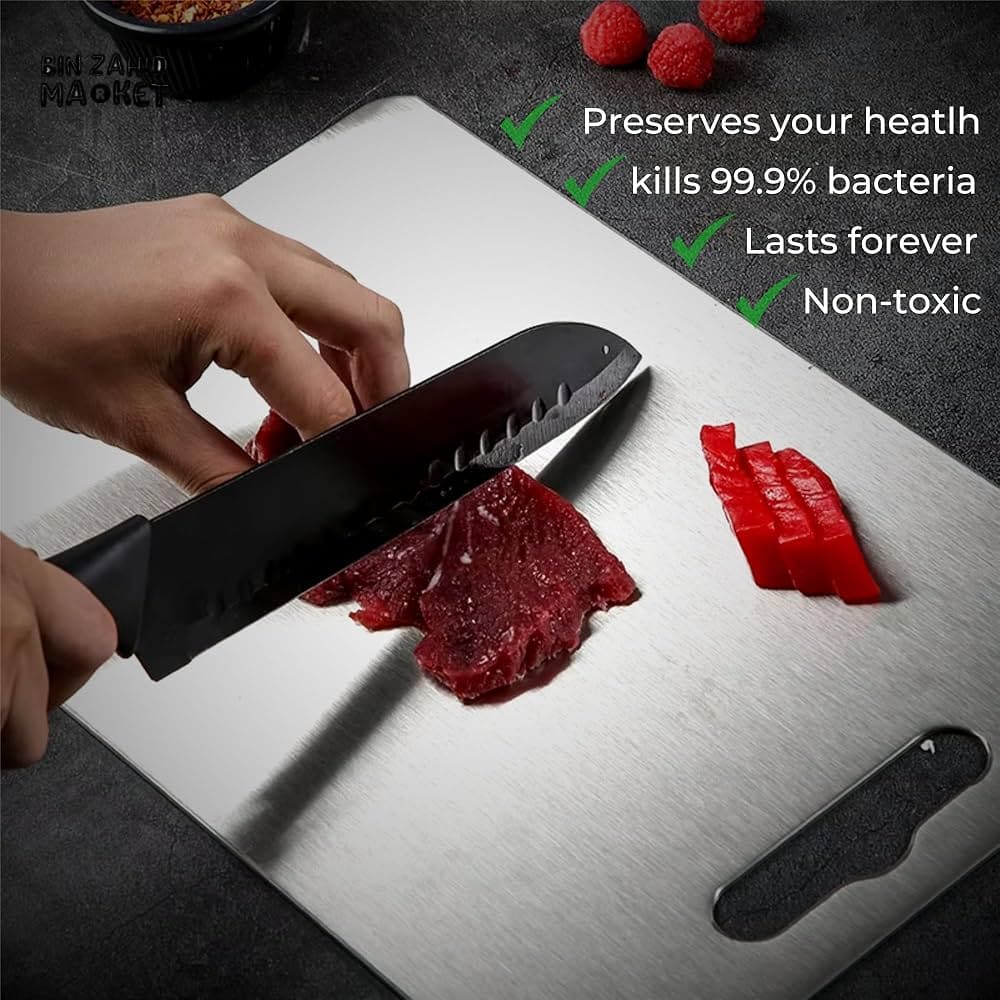 TITANWARE TITANIUM CUTTING BOARD | PREMIUM KITCHEN BOARD FOR MEAT & VEGGIES - Image 5