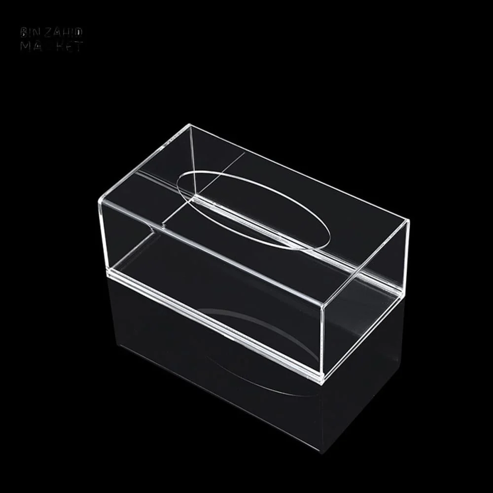 TRANSPARENT ACRYLIC TISSUE BOX – THICKENED PAPER SLEEVE HOLDER WITH REMOVABLE DRAWER DESIGN FOR RESTAURANT HOTEL & HOME STORAGE - Image 6