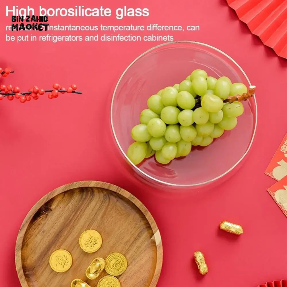 TRANSPARENT GLASS STORAGE CANISTER WITH WOODEN LID - Image 6