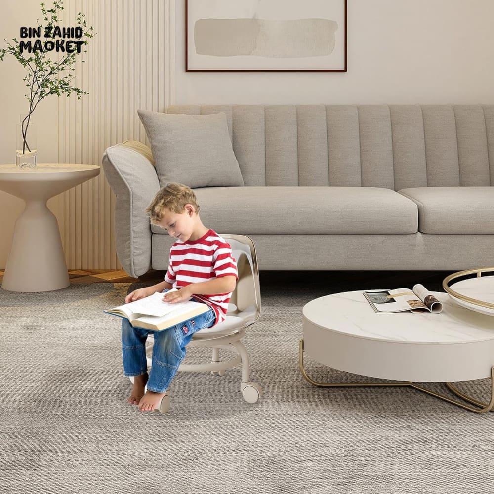 TRANSPARENT HEAVY DUTY MOVABLE - CHAIR WITH WHEELS - Image 4