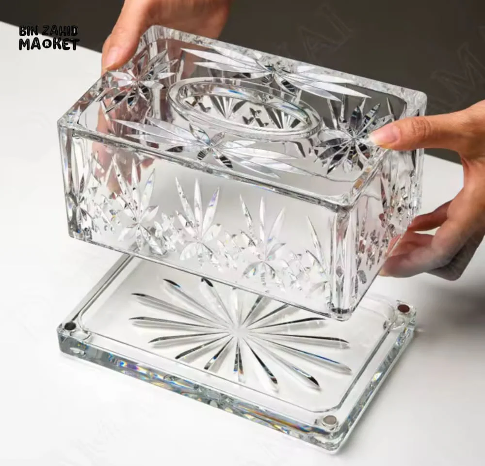 TRANSPARENT PREMIUM ACRYLIC TISSUE HOLDER - Image 2