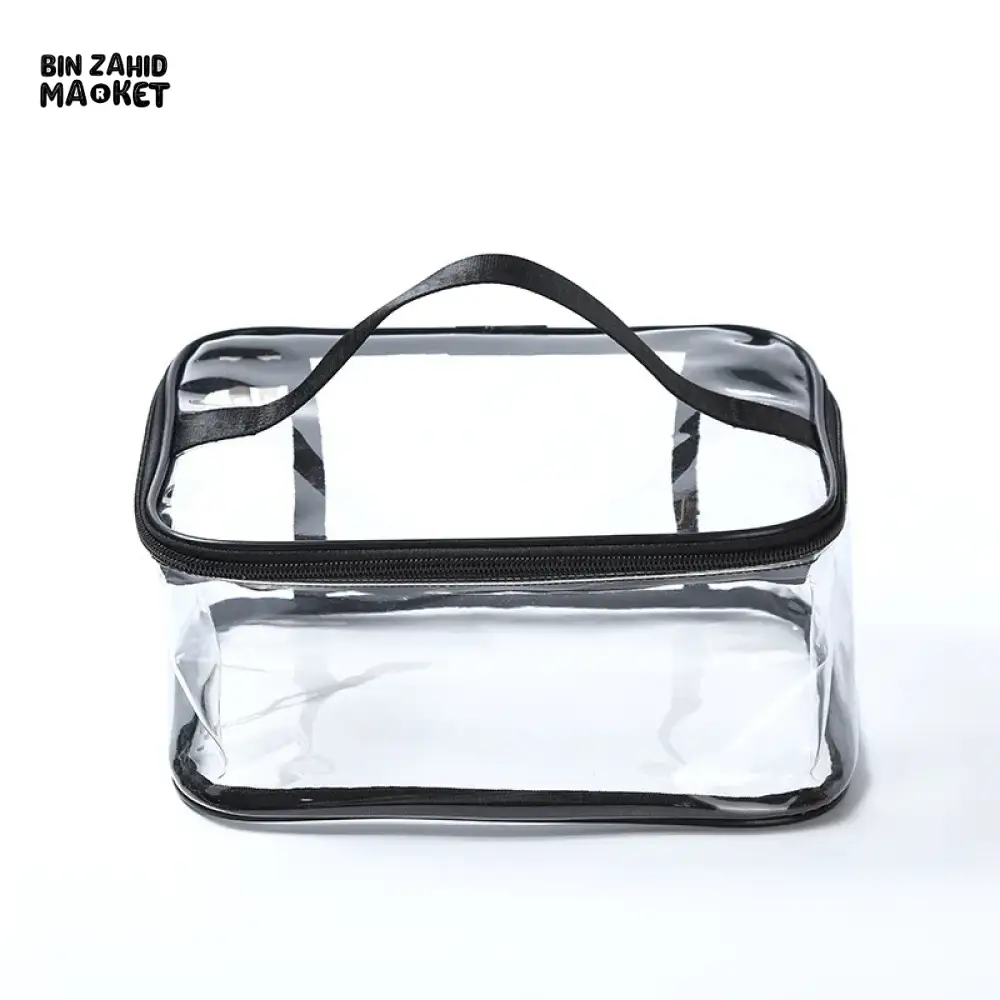 TRANSPARENT PVC WATERPROOF MAKEUP BAG – LARGE CAPACITY TRAVEL TOILETRY & MULTIFUNCTION STORAGE BAG - Image 4