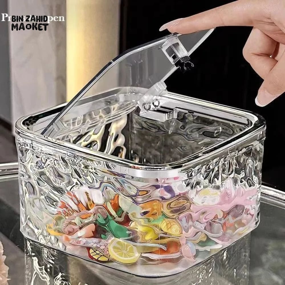 TRANSPARENT STORAGE BOX – ACRYLIC CONTAINER WITH LID DESK ORGANIZER - Image 10
