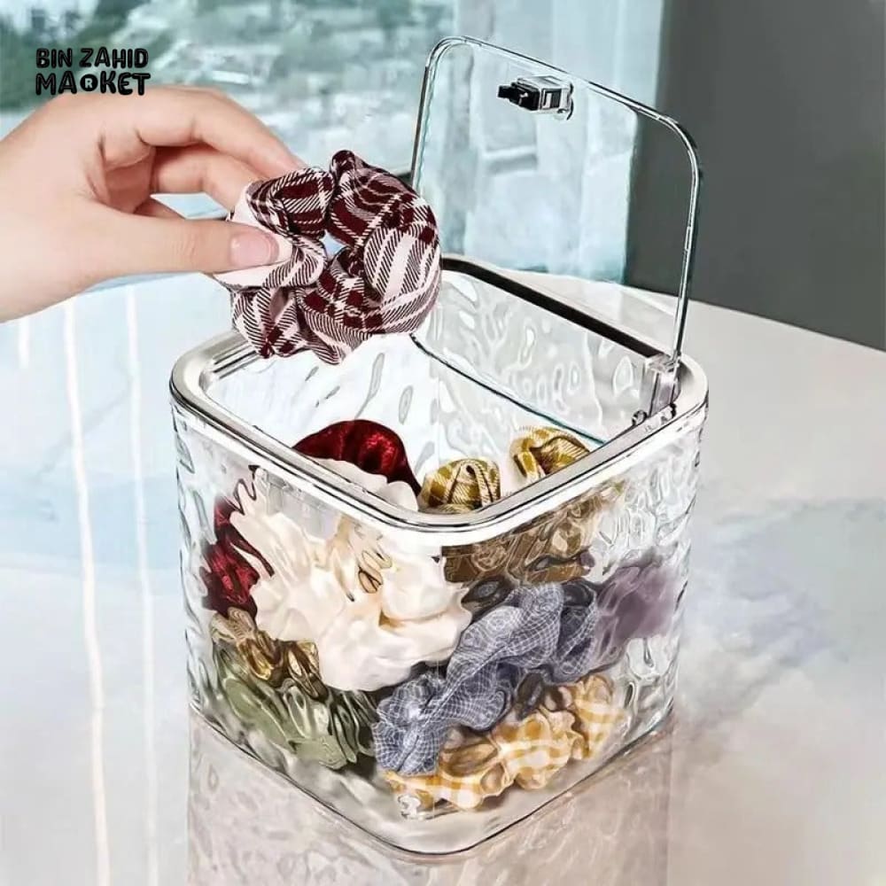 TRANSPARENT STORAGE BOX – ACRYLIC CONTAINER WITH LID DESK ORGANIZER - Image 11