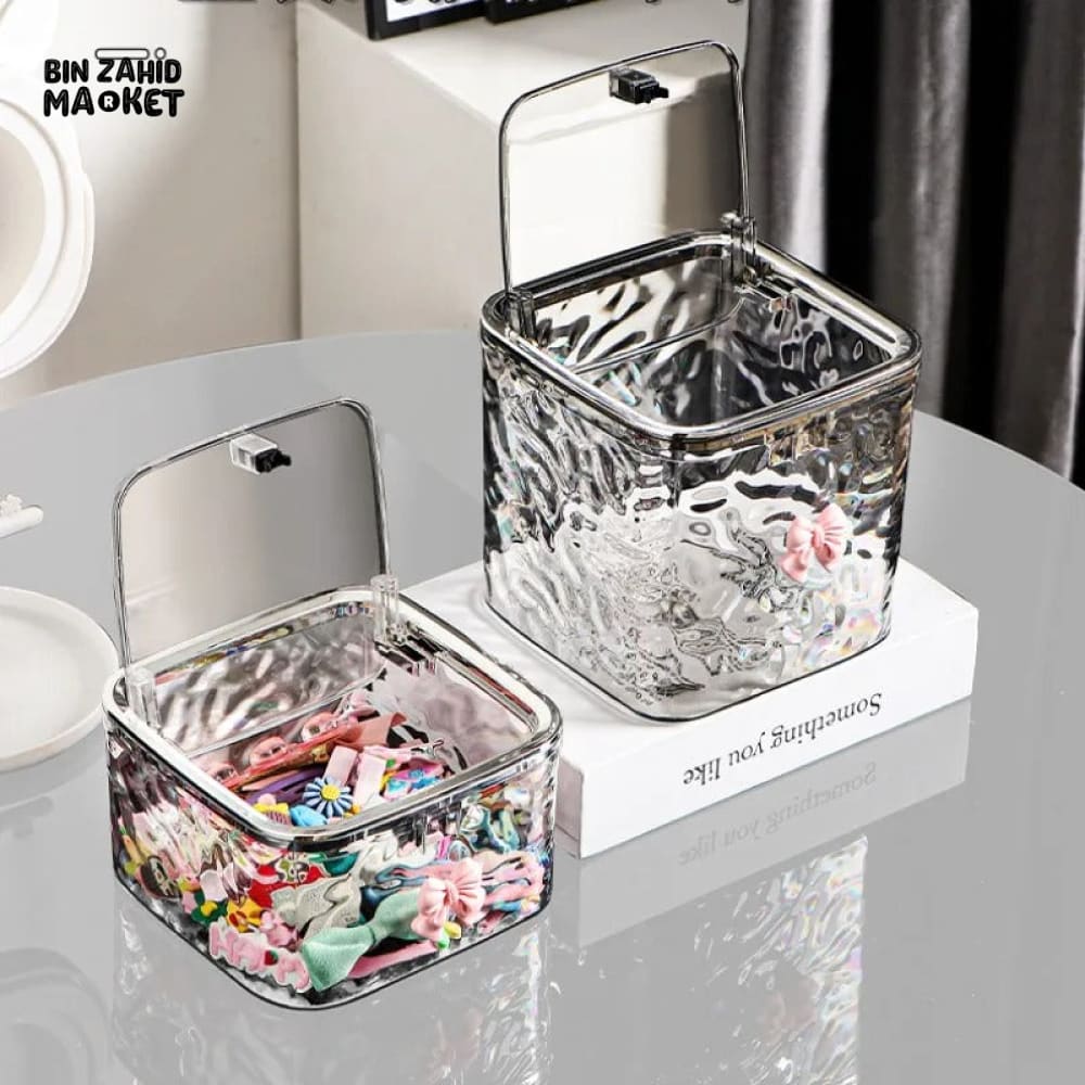 TRANSPARENT STORAGE BOX – ACRYLIC CONTAINER WITH LID DESK ORGANIZER - Image 8
