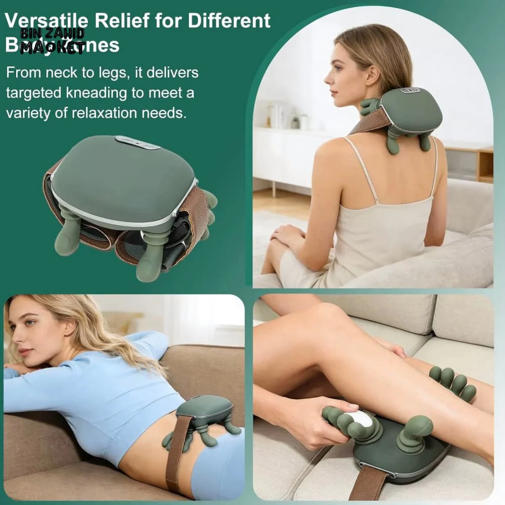 TRAPEZIUS NECK & SHOULDER MASSAGER WITH HEAT – MULTIFUNCTIONAL HOME KNEADING DEVICE - Image 7