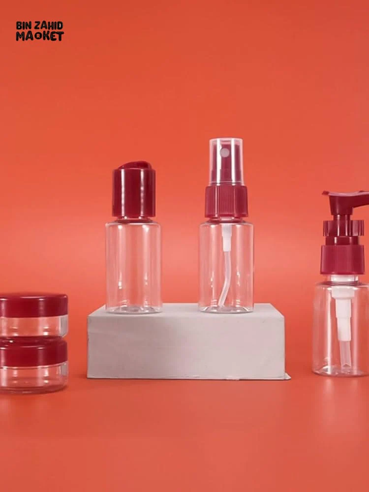 TRAVEL BOTTLES SET OF 6 | MINI COSMETIC CONTAINERS FOR WOMEN | MULTICOLOR - Image 4