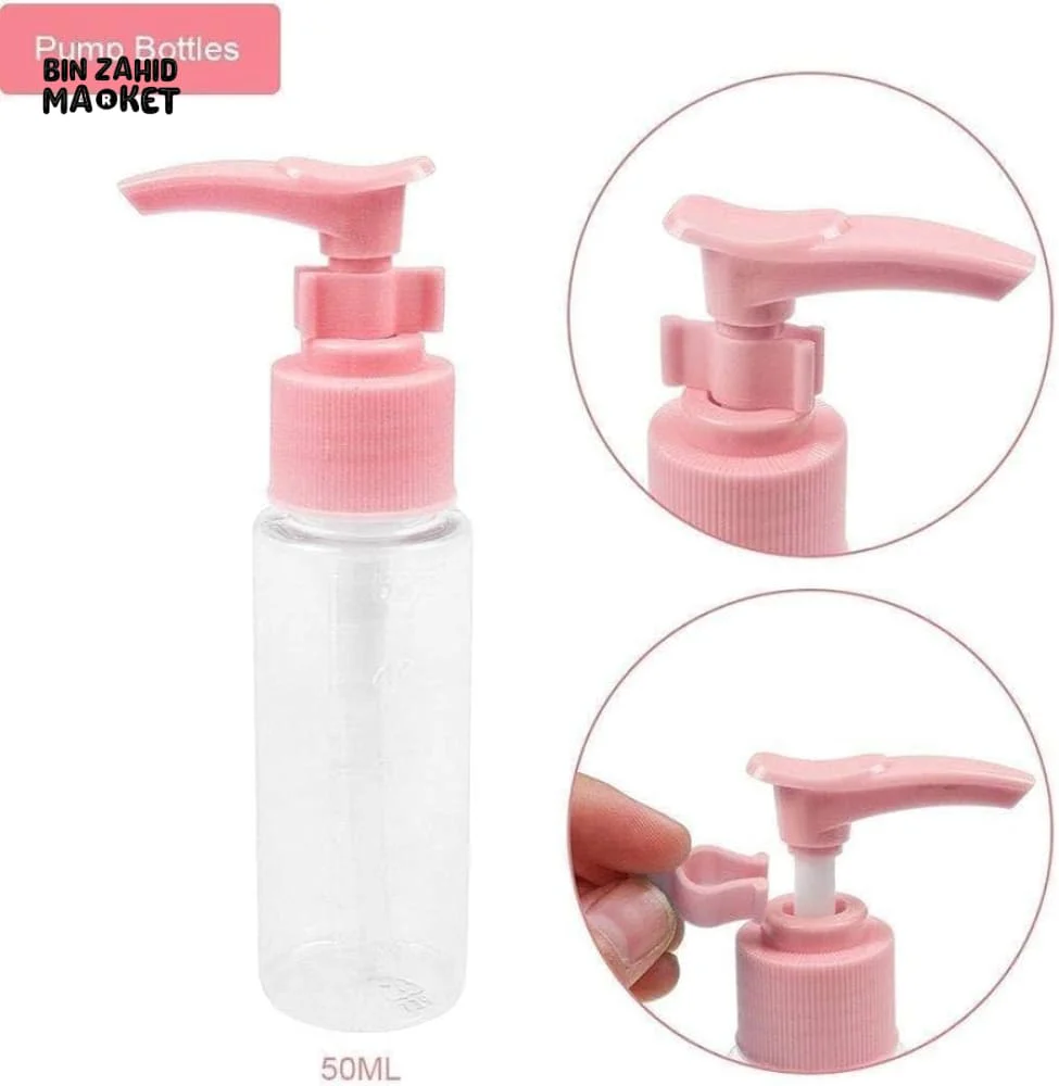 TRAVEL BOTTLES SET OF 6 | MINI COSMETIC CONTAINERS FOR WOMEN | MULTICOLOR - Image 7