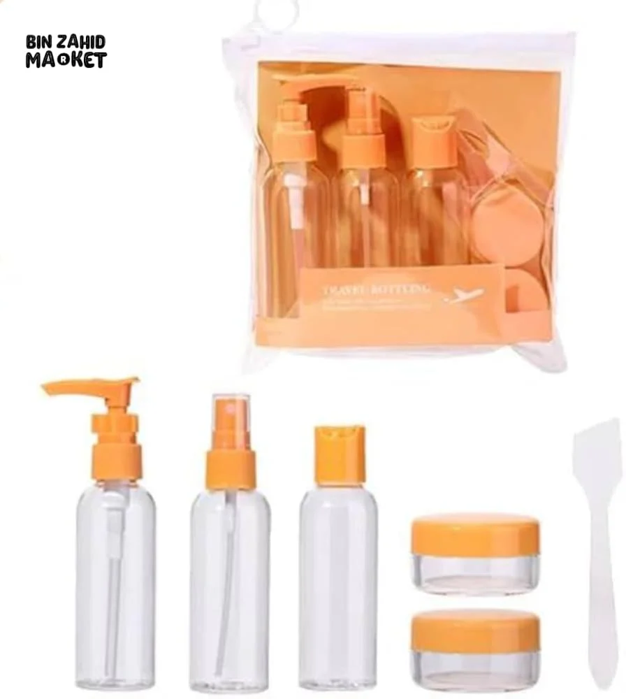 TRAVEL BOTTLES SET OF 6 | MINI COSMETIC CONTAINERS FOR WOMEN | MULTICOLOR - Image 9