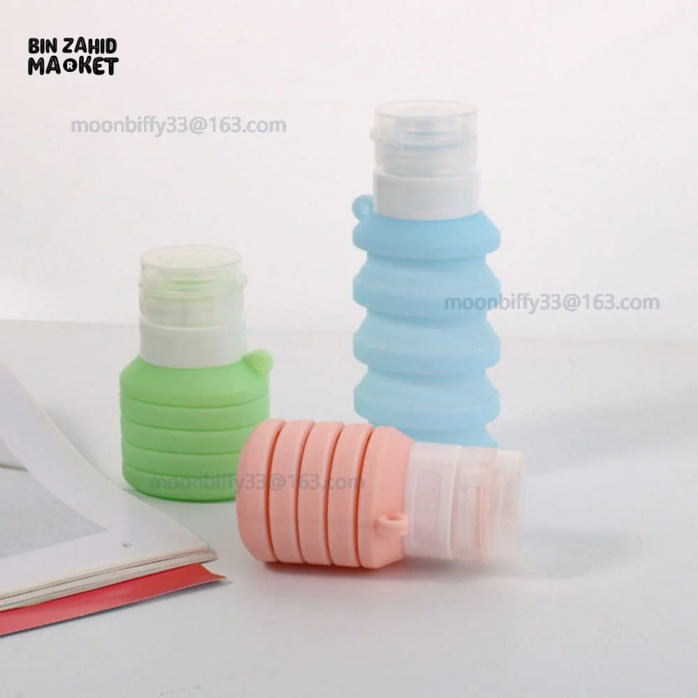 TRAVEL SIZE SILICONE LOTION BOTTLE 1 PIECE – FOLDABLE LEAKPROOF & REUSABLE - Image 4