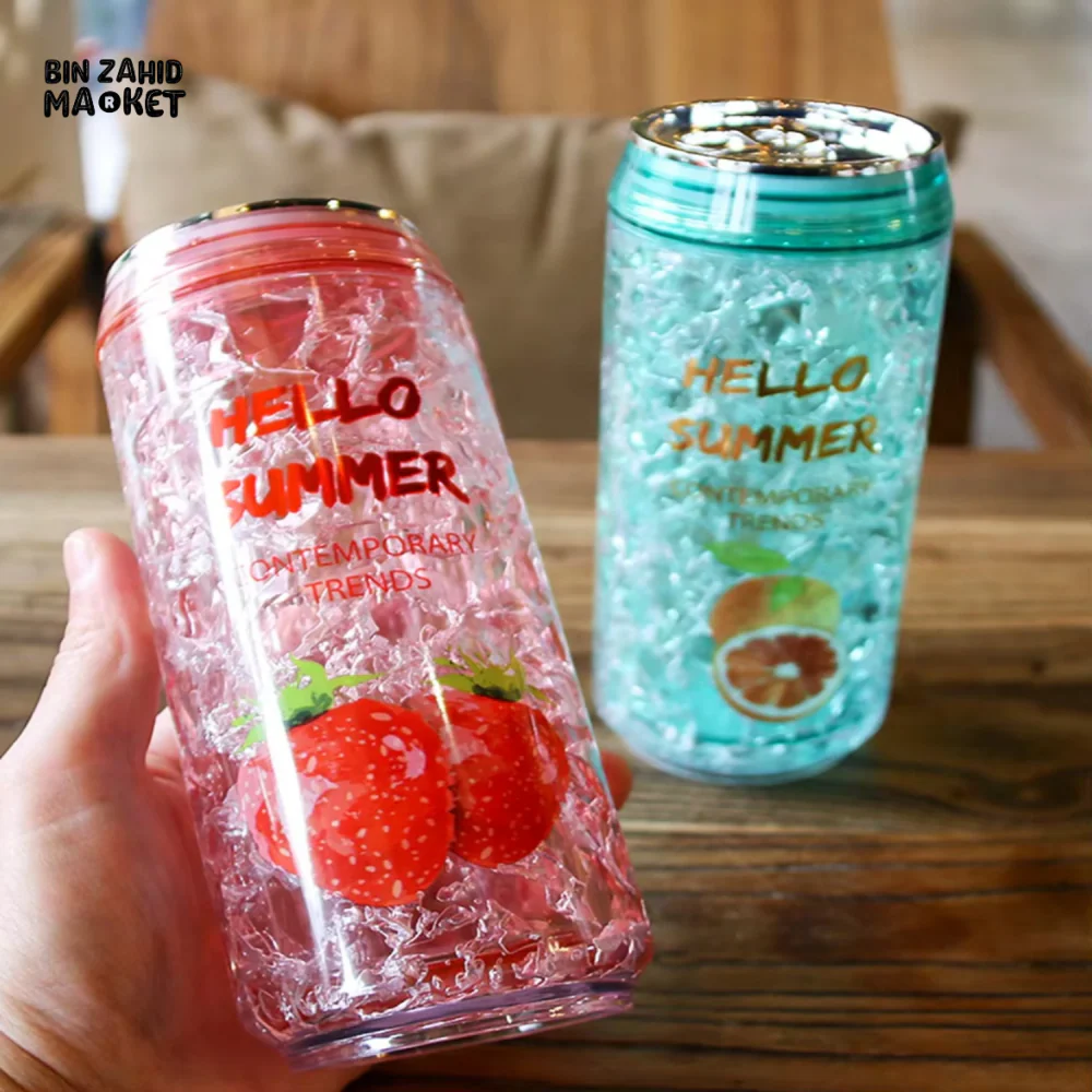 TRENDY CAN-SHAPED ICE CUP – KAWAII SUMMER WATER BOTTLE WITH LID LEAK-PROOF PERFECT FOR OUTDOOR SPORTS - Image 5
