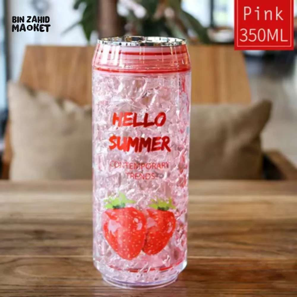 TRENDY CAN-SHAPED ICE CUP – KAWAII SUMMER WATER BOTTLE WITH LID LEAK-PROOF PERFECT FOR OUTDOOR SPORTS - Image 9