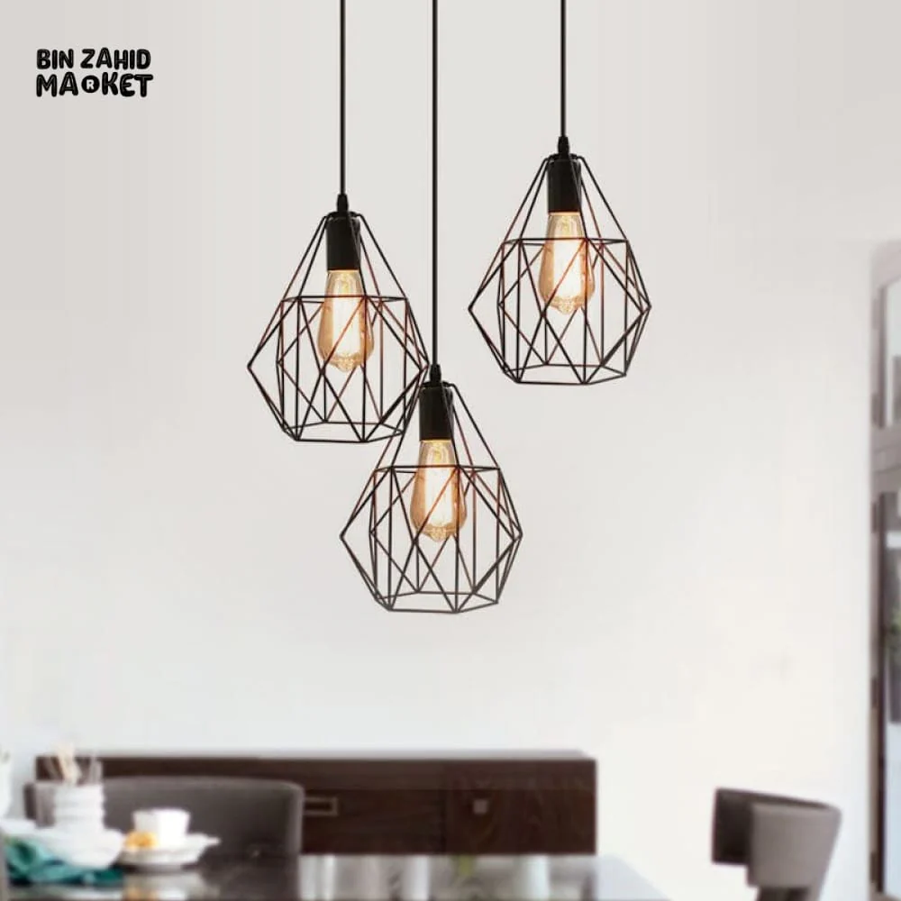TRIPLE CAGE PENDANT LAMP - Image 3