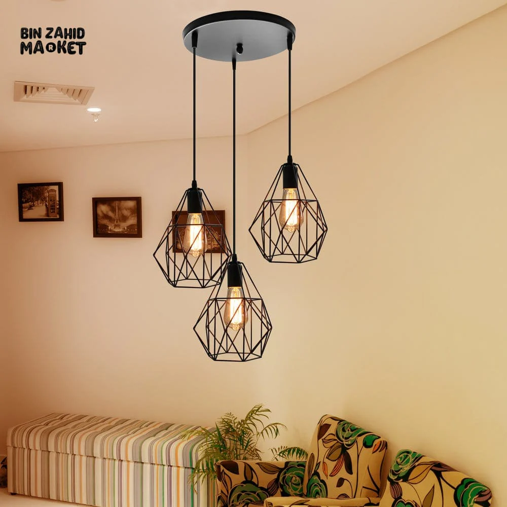 TRIPLE CAGE PENDANT LAMP - Image 4