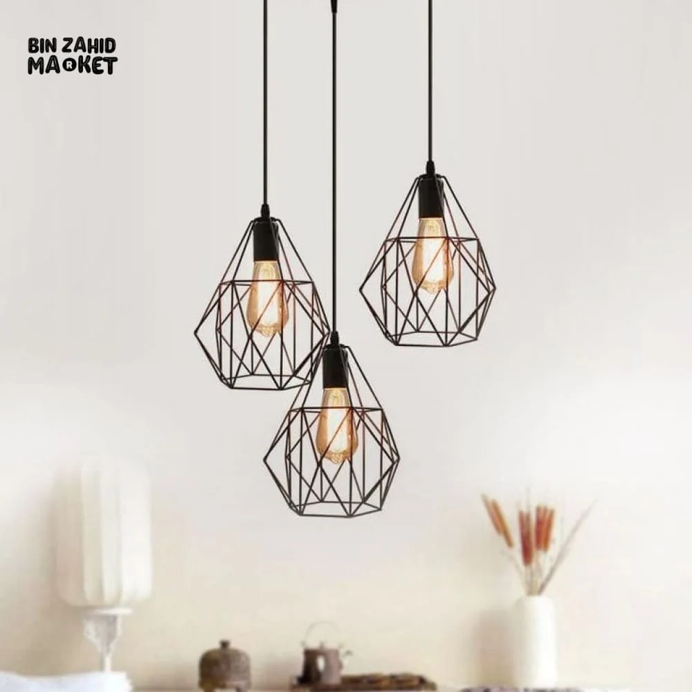 TRIPLE CAGE PENDANT LAMP - Image 5