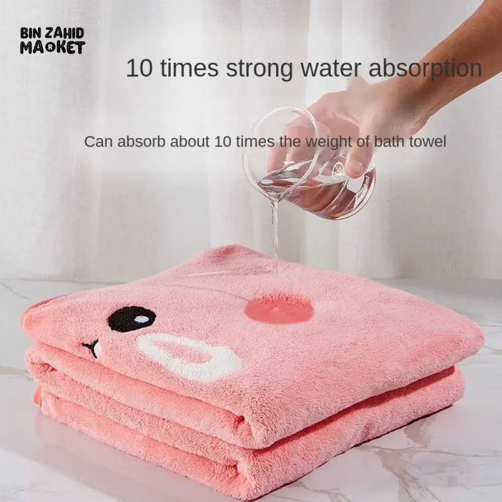 ULTRA SOFT BABY TOWEL – HOODED ROBE PURE COTTON COZY BLANKET - 65CM X 135CM SIZE - Image 13
