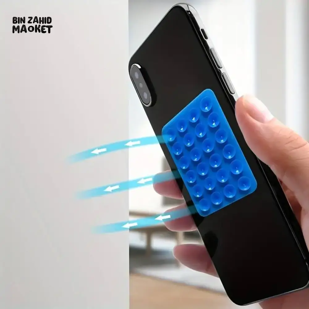 UNIVERSAL SUCTION PHONE MAT — STRONG GRIP WALL & BACK STICKER - Image 8