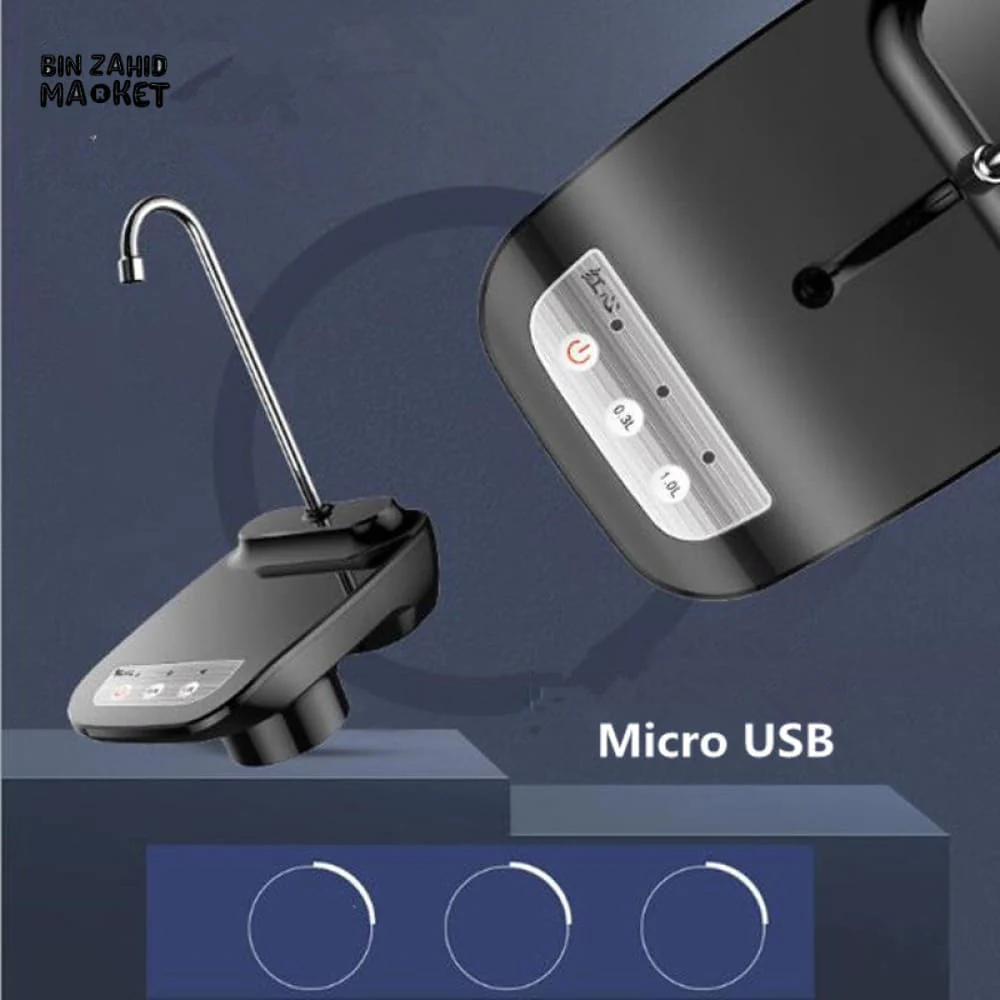 USB RECHARGEABLE ELECTRIC WATER DISPENSER – SMART BOTTLE PUMP FOR HOME & OFFICE DRINKING WATER - Image 5