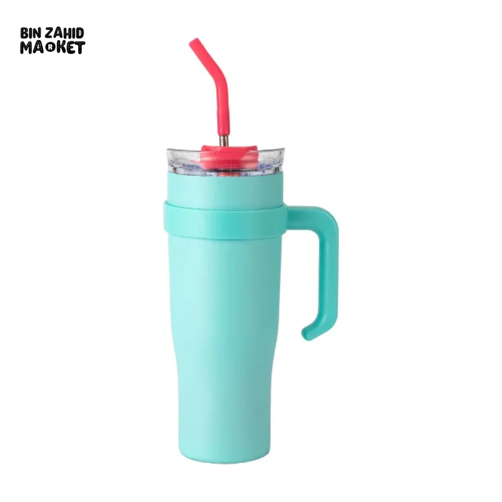 VACUUM INSULATED TRAVEL CUP 304 STAINLESS STEEL SPORTS MUG PORTABLE CAR CUP FOR HOT & COLD BEVERAGES - Image 14