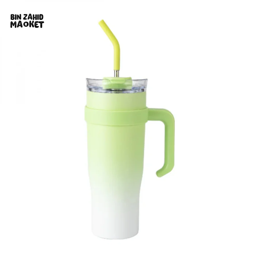 VACUUM INSULATED TRAVEL CUP 304 STAINLESS STEEL SPORTS MUG PORTABLE CAR CUP FOR HOT & COLD BEVERAGES - Image 7