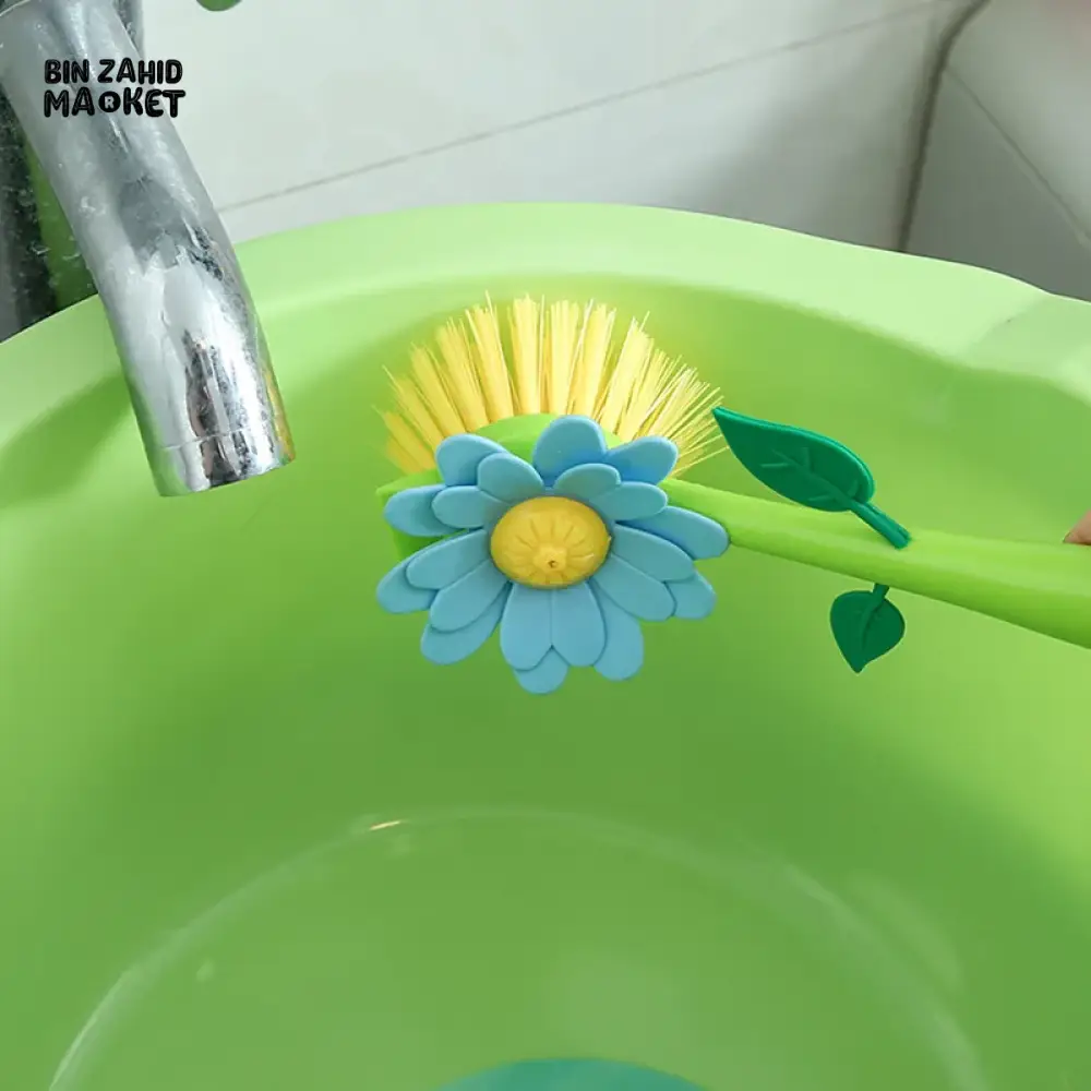 VASE SHAPE POT WASHING BRUSH – KITCHEN DISH SINK STOVE LONG HANDLE CLEANING TOOL - Image 3