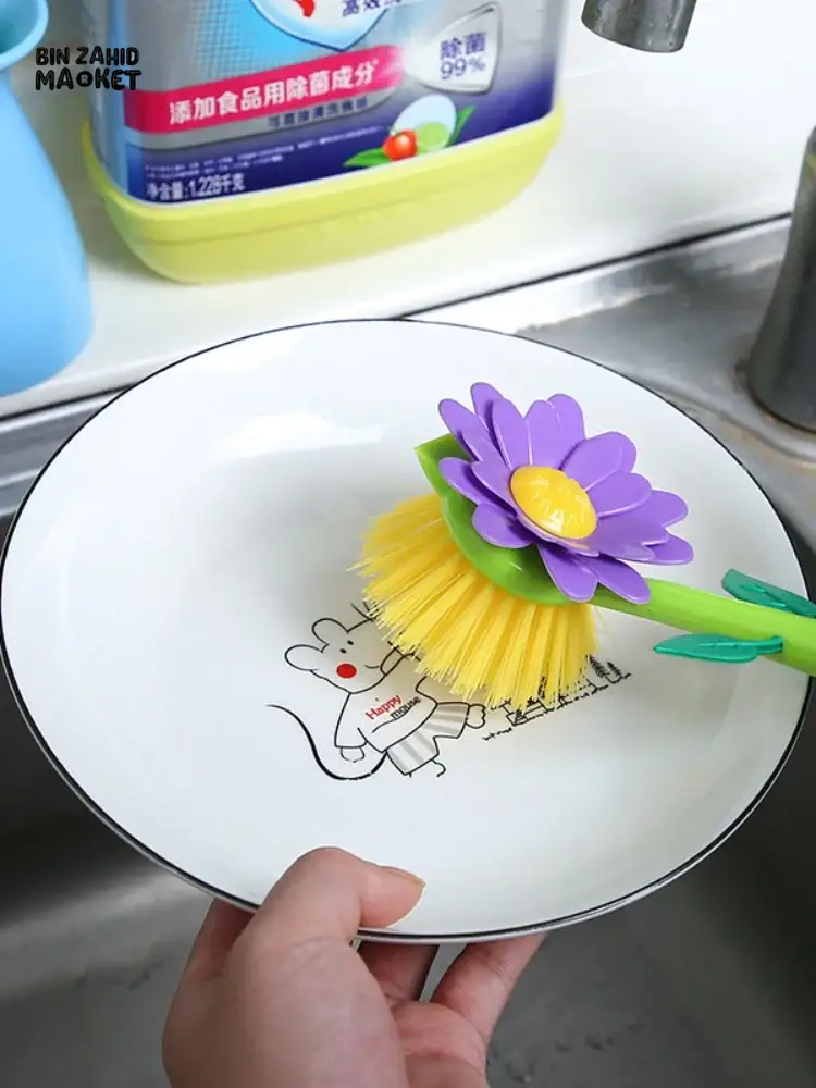 VASE SHAPE POT WASHING BRUSH – KITCHEN DISH SINK STOVE LONG HANDLE CLEANING TOOL - Image 6