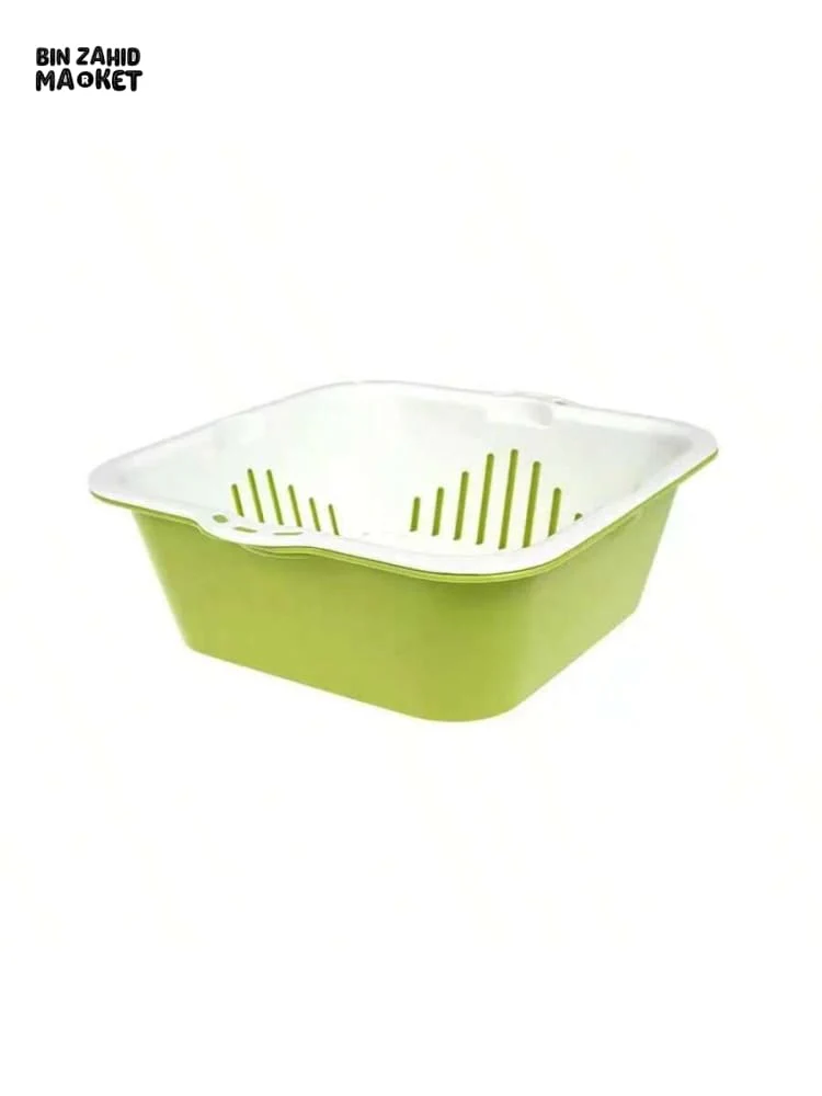 VEGETABLE & FRUIT WASHING BASKET – DOUBLE-LAYER SINK DRAINER - Image 2