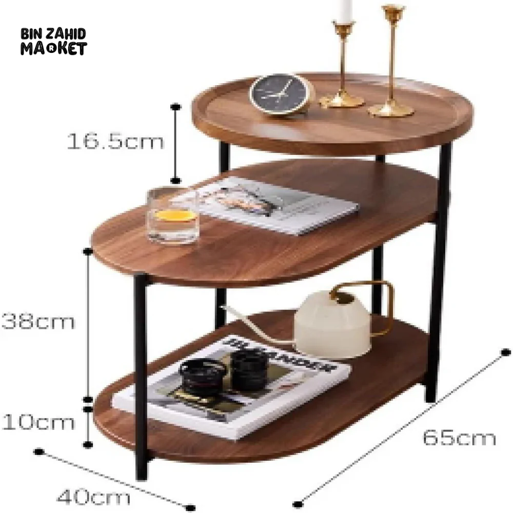 VERSATILE 3-TIERS CORNER SIDE TABLE - Image 6