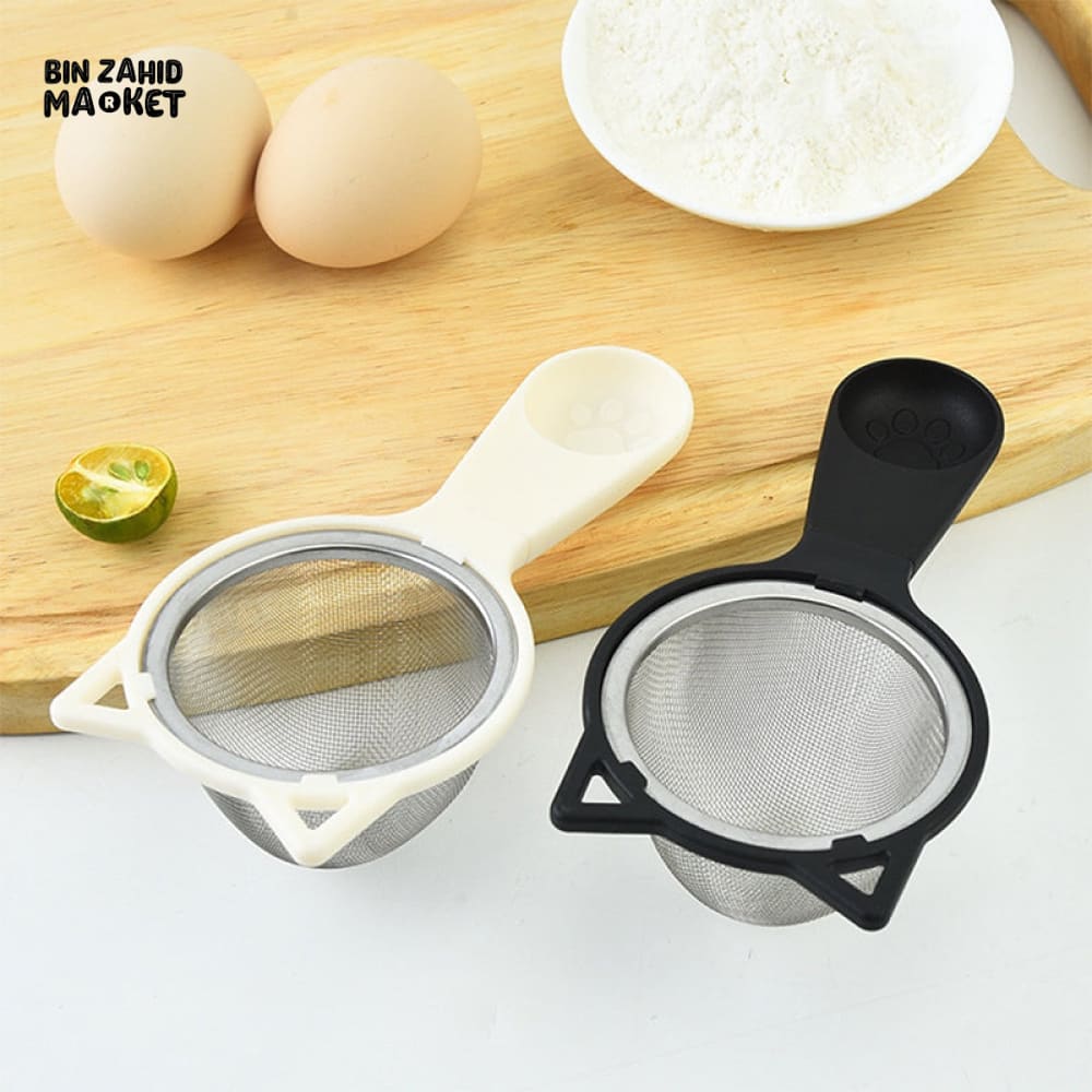 VERSATILE FINE MESH STRAINER – STAINLESS STEEL FLOUR SIEVE FOR COOKING & KITCHEN PREP - Image 2