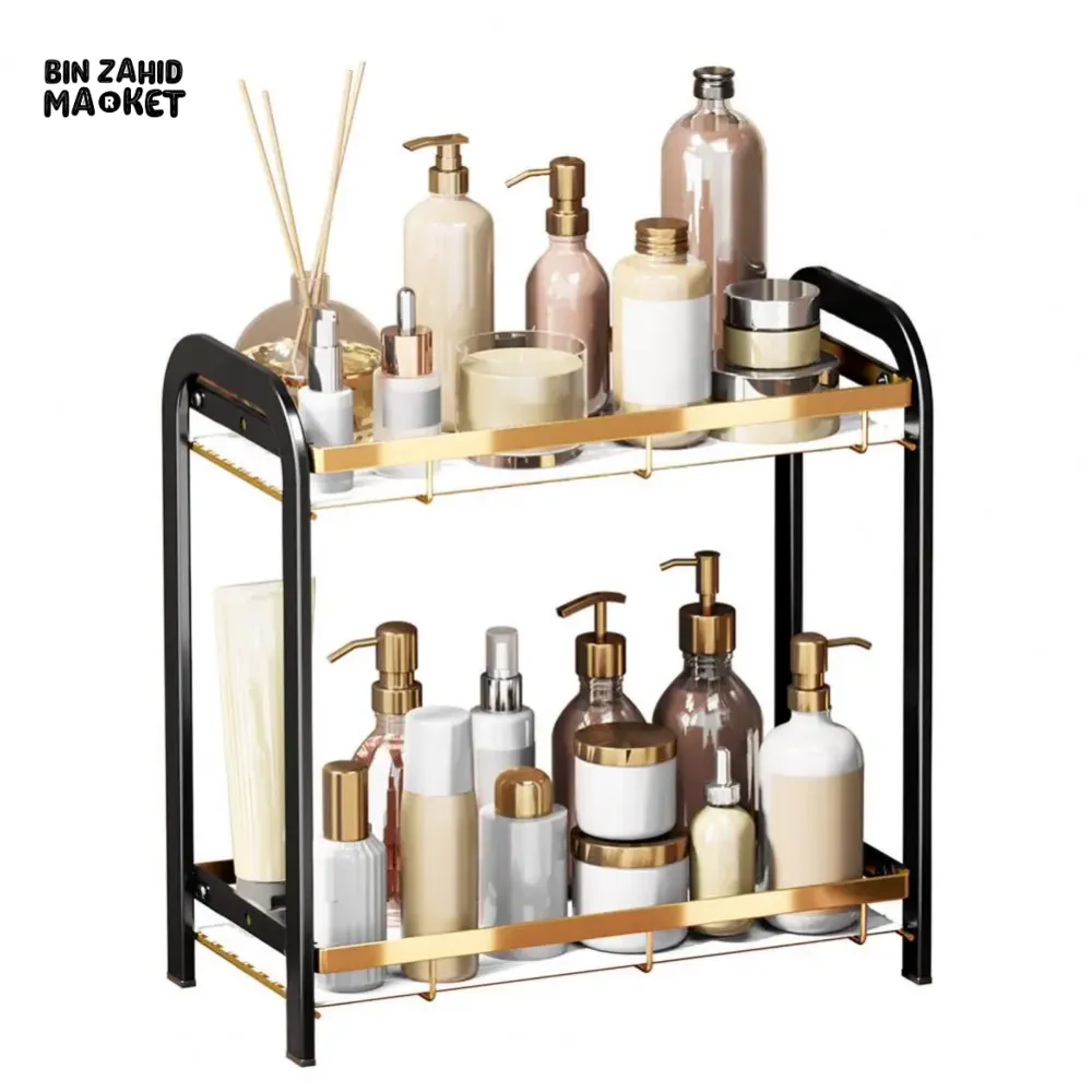 VERSATILE STORAGE SHELF STURDY BATHROOM ORGANIZER EASY INSTALLATION - Image 6