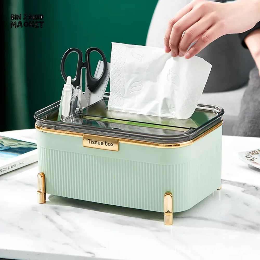 VERTICAL CARTON STORAGE BOX – LUXURY MULTIFUNCTIONAL TISSUE BOX FOR HOME & BATHROOM - Image 4