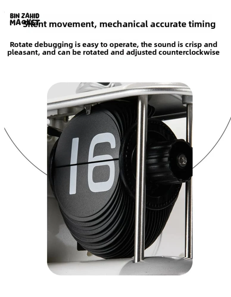 VINTAGE AIRCRAFT PROPELLER FLIP CLOCK – CREATIVE HOME & OFFICE GIFT - Image 12