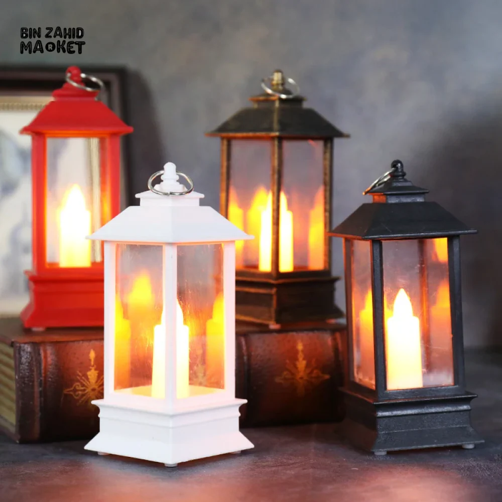 VINTAGE MINI HANGING LED LANTERN FLAMELESS CANDLE CELL OPERATED - Image 3