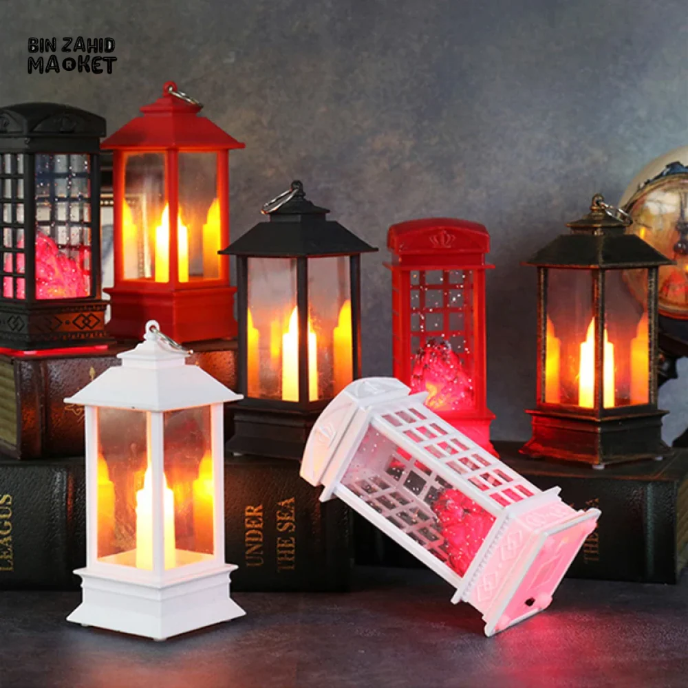 VINTAGE MINI HANGING LED LANTERN FLAMELESS CANDLE CELL OPERATED - Image 8